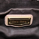 Miu Miu Hand Bag Leather 2way Beige Gold Auth 167748M-26