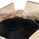 Miu Miu Hand Bag Leather 2way Beige Gold Auth 167748M-27