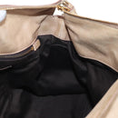 Miu Miu Hand Bag Leather 2way Beige Gold Auth 167748M-28