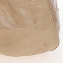 Miu Miu Hand Bag Leather 2way Beige Gold Auth 167748M-4