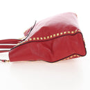 Miu Miu Tote Bag Leather 2way Red Gold Auth 167749M-4