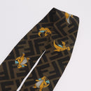FENDI FENDI x FRGMT x POKÉMON Dragonite Scarf Silk Brown Auth 167750M-11