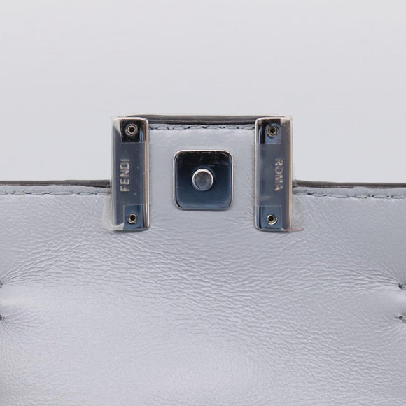 FENDI x FRGMT x POKEMON Nanobucket Chain Mini Dragon Leather Blue Auth 167751SM