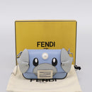 FENDI x FRGMT x POKEMON Nanobucket Chain Mini Dragon Leather Blue Auth 167751SM-12