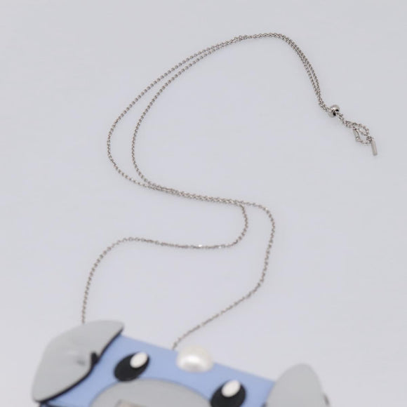 FENDI x FRGMT x POKEMON Nanobucket Chain Mini Dragon Leather Blue Auth 167751SM