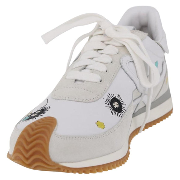 LOEWE × Studio Ghibli Suswatari Sneakers Leather White Auth 167752SM