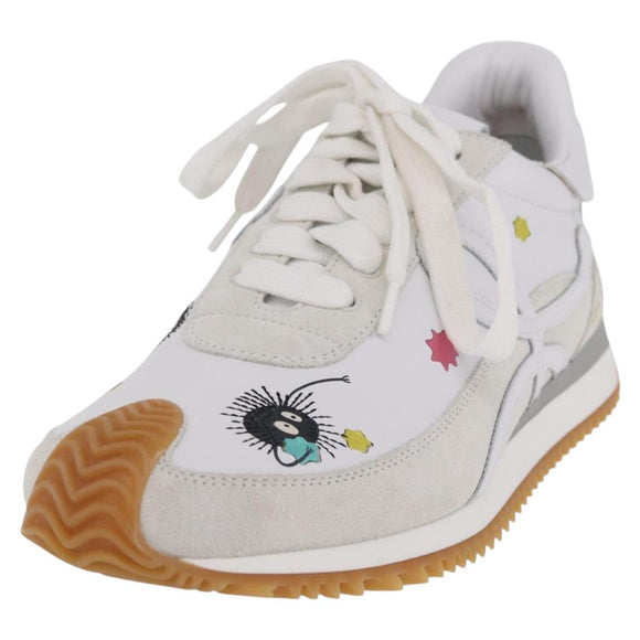 LOEWE × Studio Ghibli Suswatari Sneakers Leather White Auth 167752SM
