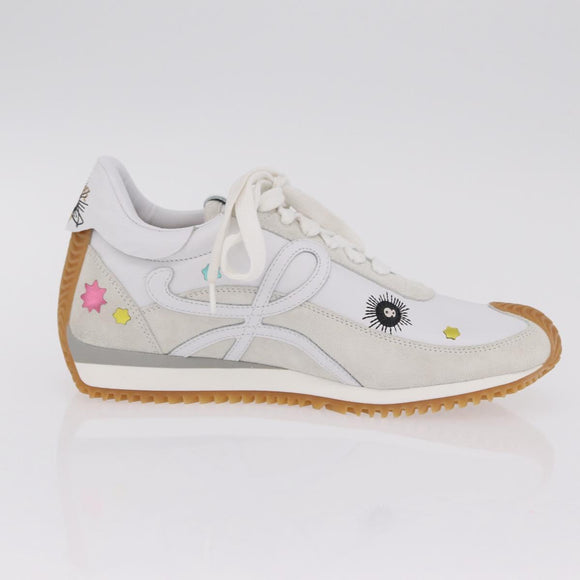 LOEWE × Studio Ghibli Suswatari Sneakers Leather White Auth 167752SM