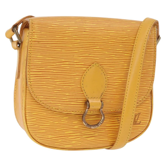 LOUIS VUITTON Epi Saint Cloud PM Shoulder Bag Yellow M52219 LV Auth 167754A