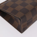 LOUIS VUITTON Damier Ebene Poche Toilette 15 Pouch N47548 LV Auth 167755M-15