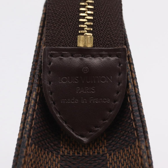 LOUIS VUITTON Damier Ebene Poche Toilette 15 Pouch N47548 LV Auth 167755M