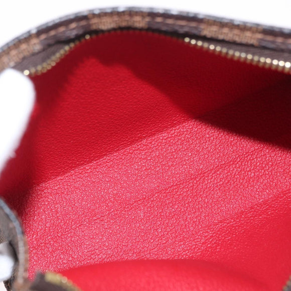 LOUIS VUITTON Damier Ebene Poche Toilette 15 Pouch N47548 LV Auth 167755M