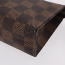 LOUIS VUITTON Damier Ebene Poche Toilette 15 Pouch N47548 LV Auth 167755M-14