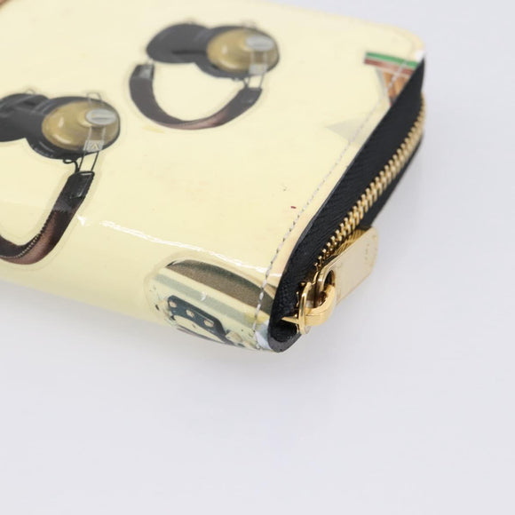 LOUIS VUITTON Vernis Sticker Print Nicola Geschier Purse M50372 Auth 167756