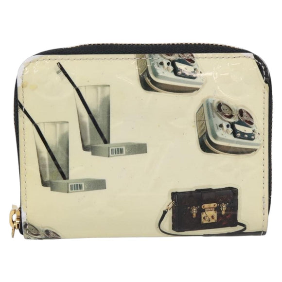 LOUIS VUITTON Vernis Sticker Print Nicola Geschier Purse M50372 Auth 167756