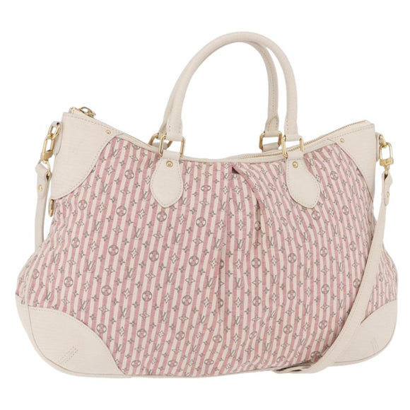 LOUIS VUITTON Mini Lin Marina GM Bag Croisette 2way Pink M95493 LV Auth 167757A