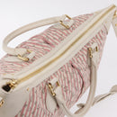 LOUIS VUITTON Mini Lin Marina GM Bag Croisette 2way Pink M95493 LV Auth 167757A-6