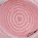 CHANEL Hat Straw M Pink CC Auth 167758M-10