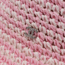 CHANEL Hat Straw M Pink CC Auth 167758M-5