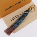 LOUIS VUITTON Charm Leather Multicolor Gold LV Auth 167760SAM-12