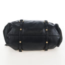 Miu Miu Hand Bag Leather 2way Black Gold Auth 167761M-5