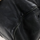Miu Miu Hand Bag Leather 2way Black Gold Auth 167761M-22
