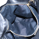Miu Miu Hand Bag Leather 2way Black Gold Auth 167761M-30