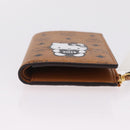 MCM x Sanrio Kitty Vicetos Logogram Compact Wallet Leather Brown Auth 167762SM-7