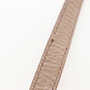 Miu Miu Hand Bag Leather 2way Beige Silver Auth 167764M-12