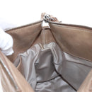 Miu Miu Hand Bag Leather 2way Beige Silver Auth 167764M-24