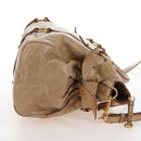 Miu Miu Hand Bag Leather 2way Beige Gold Auth 167766M-4