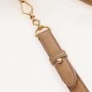 Miu Miu Hand Bag Leather 2way Beige Gold Auth 167767M-15