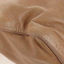 Miu Miu Hand Bag Leather 2way Beige Gold Auth 167767M-20