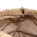 Miu Miu Hand Bag Leather 2way Beige Gold Auth 167767M-26