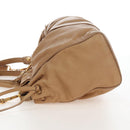 Miu Miu Hand Bag Leather 2way Beige Gold Auth 167767M-3