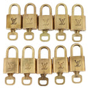 LOUIS VUITTON Padlock Metal 10 Set Gold LV Auth 167769-2