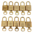 LOUIS VUITTON Padlock Metal 10 Set Gold LV Auth 167769-3