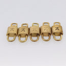 LOUIS VUITTON Padlock Metal 10 Set Gold LV Auth 167769-5