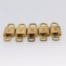 LOUIS VUITTON Padlock Metal 10 Set Gold LV Auth 167769-6