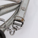Miu Miu Hand Bag Leather 2way Silver Auth 167772M-10