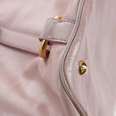 Miu Miu Hand Bag Leather 2way Pink Gold Auth 167773M-17