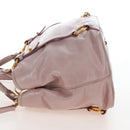 Miu Miu Hand Bag Leather 2way Pink Gold Auth 167773M-3