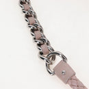 Miu Miu Hand Bag Leather 2way Pink Silver Auth 167775M-16