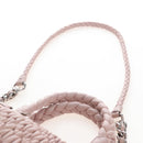 Miu Miu Hand Bag Leather 2way Pink Silver Auth 167775M-18