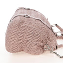 Miu Miu Hand Bag Leather 2way Pink Silver Auth 167775M-5