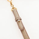 Miu Miu Hand Bag Leather 2way Beige Gold Auth 167776M-12