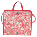 GUCCI x Higuchi Yuuko Hand Bag PVC 2way Red 630542 Auth 167781SM-2