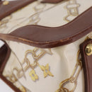 LOUIS VUITTON Charm Cabas Bron Hand Bag Brown White M95157 LV Auth 167784A-16