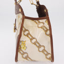 LOUIS VUITTON Charm Cabas Bron Hand Bag Brown White M95157 LV Auth 167784A-3