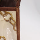 LOUIS VUITTON Charm Cabas Bron Hand Bag Brown White M95157 LV Auth 167784A-5
